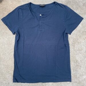 A.P.C. Deep Blue Buttoned Shirt